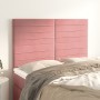 Cabeceros 4 unidades terciopelo rosa 72x5x78/88 cm de vidaXL, Cabeceros y pies de cama - Ref: Foro24-3116525, Precio: 98,58 €...