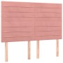 Cabeceros 4 unidades terciopelo rosa 72x5x78/88 cm de vidaXL, Cabeceros y pies de cama - Ref: Foro24-3116525, Precio: 98,58 €...