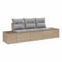 Conjunto de sofás de jardín 3 pcs Beige y Gris Claro en Sofás de exterior | Comprar online en Foru.es