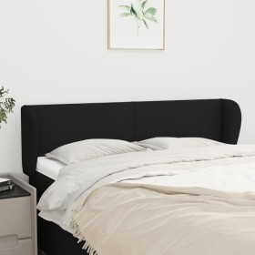 Cabecero de tela negro 147x23x78/88 cm de vidaXL, Cabeceros y pies de cama - Ref: Foro24-3116864, Precio: 67,57 €, Descuento: %