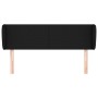 Cabecero de tela negro 147x23x78/88 cm de vidaXL, Cabeceros y pies de cama - Ref: Foro24-3116864, Precio: 67,57 €, Descuento: %