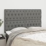 Cabeceros 4 unidades de tela gris oscuro 80x7x78/88 cm de vidaXL, Cabeceros y pies de cama - Ref: Foro24-3116675, Precio: 134...