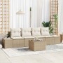 Conjunto de sofá de jardín 5 pcs Beige y Crema ratán sintético en Sofás de exterior | Comprar online en Foru.es