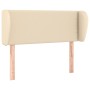 Cabecero de tela color crema 103x23x78/88 cm de vidaXL, Cabeceros y pies de cama - Ref: Foro24-3116999, Precio: 49,50 €, Desc...
