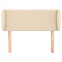 Cabecero de tela color crema 103x23x78/88 cm de vidaXL, Cabeceros y pies de cama - Ref: Foro24-3116999, Precio: 49,50 €, Desc...