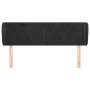 Cabecero de terciopelo negro 147x23x78/88 cm de vidaXL, Cabeceros y pies de cama - Ref: Foro24-3116914, Precio: 72,01 €, Desc...