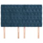 Cabeceros 4 unidades de terciopelo azul oscuro 80x7x78/88 cm de vidaXL, Cabeceros y pies de cama - Ref: Foro24-3116726, Preci...