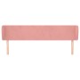 Cabecero de terciopelo rosa 183x23x78/88 cm de vidaXL, Cabeceros y pies de cama - Ref: Foro24-3116929, Precio: 72,25 €, Descu...