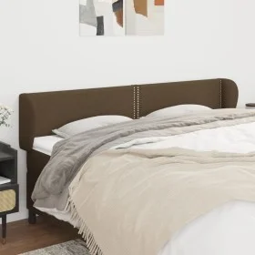 Dark gray fabric headboard 203x23x78/88 cm by vidaXL, Headboards and footboards - Ref: Foro24-3117029, Price: 62,18 €, Discou...