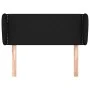 Black fabric headboard 83x23x78/88 cm by vidaXL, Headboards and footboards - Ref: Foro24-3116980, Price: 44,77 €, Discount: %