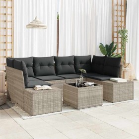 Conjunto de sofá de jardín 8 pcs Gris Claro y Gris Oscuro en Sofás de exterior | Comprar online en Foru.es