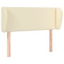 Cabecero de cuero sintético color crema 103x23x78/88 cm de vidaXL, Cabeceros y pies de cama - Ref: Foro24-3117090, Precio: 43...