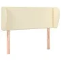 Cream synthetic leather headboard 103x23x78/88 cm by vidaXL, Headboards and footboards - Ref: Foro24-3117090, Price: 42,56 €,...
