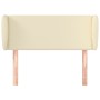 Cabecero de cuero sintético color crema 103x23x78/88 cm de vidaXL, Cabeceros y pies de cama - Ref: Foro24-3117090, Precio: 43...