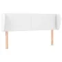 Cabecero de cuero sintético blanco 147x23x78/88 cm de vidaXL, Cabeceros y pies de cama - Ref: Foro24-3116955, Precio: 87,29 €...