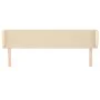 Cabecero de tela color crema 163x23x78/88 cm de vidaXL, Cabeceros y pies de cama - Ref: Foro24-3116875, Precio: 81,15 €, Desc...