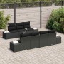 Conjunto de sofá de jardín 8 pcs Negro ratán sintético en Sofás de exterior | Comprar online en Foru.es