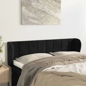 Black velvet headboard 147x23x78/88 cm by vidaXL, Headboards and footboards - Ref: Foro24-3117194, Price: 82,01 €, Discount: %