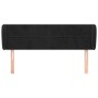 Cabecero de terciopelo negro 147x23x78/88 cm de vidaXL, Cabeceros y pies de cama - Ref: Foro24-3117194, Precio: 61,55 €, Desc...