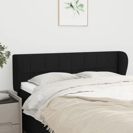 Black fabric headboard 147x23x78/88 cm by vidaXL, Headboards and footboards - Ref: Foro24-3117144, Price: 88,56 €, Discount: %