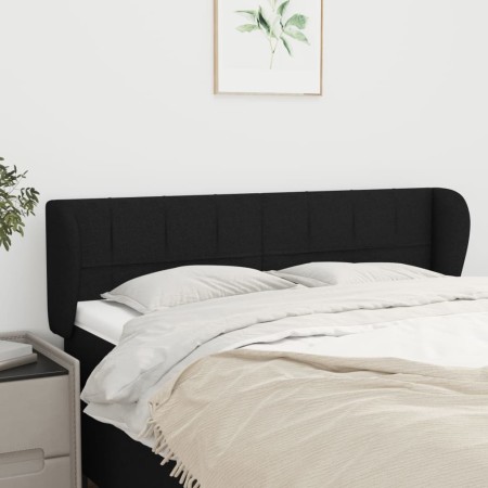 Cabecero de tela negro 147x23x78/88 cm de vidaXL, Cabeceros y pies de cama - Ref: Foro24-3117144, Precio: 75,75 €, Descuento: %