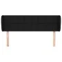 Black fabric headboard 147x23x78/88 cm by vidaXL, Headboards and footboards - Ref: Foro24-3117144, Price: 88,56 €, Discount: %