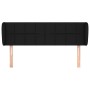 Cabecero de tela negro 147x23x78/88 cm de vidaXL, Cabeceros y pies de cama - Ref: Foro24-3117144, Precio: 75,75 €, Descuento: %