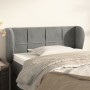 Cabecero de terciopelo gris claro 83x23x78/88 cm de vidaXL, Cabeceros y pies de cama - Ref: Foro24-3117174, Precio: 49,55 €, ...