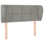 Cabecero de terciopelo gris claro 83x23x78/88 cm de vidaXL, Cabeceros y pies de cama - Ref: Foro24-3117174, Precio: 49,55 €, ...