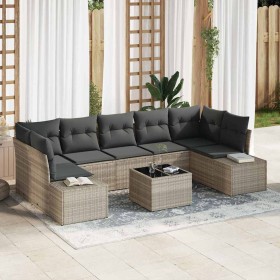 Conjunto de sofá de jardín 8 pcs Gris Claro y Gris Oscuro en Sofás de exterior | Comprar online en Foru.es