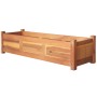 Arriates elevados de jardín 2 pzas madera acacia 100x30x25 cm en Macetas y jardineras | Comprar online en Foru.es