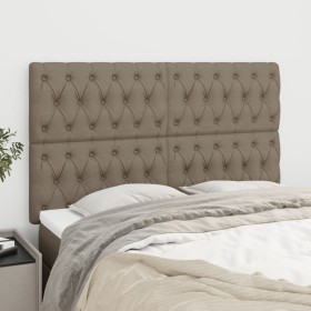 Cabeceros 4 unidades de tela gris taupe 80x7x78/88 cm de vidaXL, Cabeceros y pies de cama - Ref: Foro24-3116678, Precio: 154,...