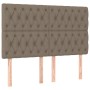 Cabeceros 4 unidades de tela gris taupe 80x7x78/88 cm de vidaXL, Cabeceros y pies de cama - Ref: Foro24-3116678, Precio: 154,...