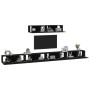Set de muebles para TV 6 piezas madera contrachapada negro de vidaXL, Muebles TV - Ref: Foro24-3114607, Precio: 290,84 €, Des...