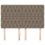 Cabeceros 4 unidades de tela gris taupe 80x7x78/88 cm de vidaXL, Cabeceros y pies de cama - Ref: Foro24-3116678, Precio: 154,...