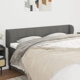 Dark gray fabric headboard 183x23x78/88 cm by vidaXL, Headboards and footboards - Ref: Foro24-3117159, Price: 84,54 €, Discou...