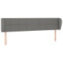 Cabecero de tela gris oscuro 183x23x78/88 cm de vidaXL, Cabeceros y pies de cama - Ref: Foro24-3117159, Precio: 73,81 €, Desc...