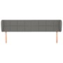 Cabecero de tela gris oscuro 183x23x78/88 cm de vidaXL, Cabeceros y pies de cama - Ref: Foro24-3117159, Precio: 73,81 €, Desc...