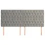 Cabeceros 4 unidades de terciopelo gris claro 90x7x78/88 cm de vidaXL, Cabeceros y pies de cama - Ref: Foro24-3116728, Precio...