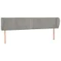 Hellgraues Samtkopfteil 203x23x78/88 cm von vidaXL, Kopf- und Fußteile - Ref: Foro24-3117070, Preis: 63,03 €, Rabatt: %