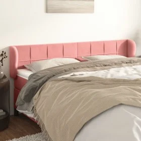 Pink velvet headboard 183x23x78/88 cm by vidaXL, Headboards and footboards - Ref: Foro24-3117209, Price: 66,94 €, Discount: %