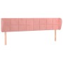 Cabecero de terciopelo rosa 183x23x78/88 cm de vidaXL, Cabeceros y pies de cama - Ref: Foro24-3117209, Precio: 67,69 €, Descu...