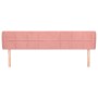 Cabecero de terciopelo rosa 183x23x78/88 cm de vidaXL, Cabeceros y pies de cama - Ref: Foro24-3117209, Precio: 67,69 €, Descu...