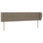 Cabecero de tela gris taupe 163x23x78/88 cm de vidaXL, Cabeceros y pies de cama - Ref: Foro24-3117154, Precio: 60,34 €, Descu...