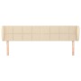 Cabecero de tela color crema 203x23x78/88 cm de vidaXL, Cabeceros y pies de cama - Ref: Foro24-3117171, Precio: 70,47 €, Desc...