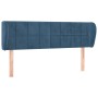 Cabecero de terciopelo azul oscuro 147x23x78/88 cm de vidaXL, Cabeceros y pies de cama - Ref: Foro24-3117196, Precio: 57,32 €...