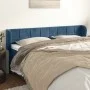 Cabecero de terciopelo azul oscuro 203x23x78/88 cm de vidaXL, Cabeceros y pies de cama - Ref: Foro24-3117214, Precio: 90,52 €...