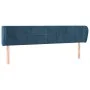 Cabecero de terciopelo azul oscuro 203x23x78/88 cm de vidaXL, Cabeceros y pies de cama - Ref: Foro24-3117214, Precio: 90,52 €...
