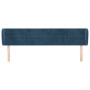 Cabecero de terciopelo azul oscuro 203x23x78/88 cm de vidaXL, Cabeceros y pies de cama - Ref: Foro24-3117214, Precio: 93,10 €...