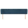 Cabecero de terciopelo azul oscuro 203x23x78/88 cm de vidaXL, Cabeceros y pies de cama - Ref: Foro24-3117214, Precio: 90,52 €...